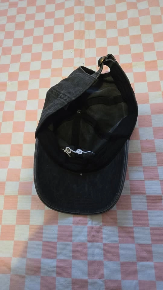 dog mom baseball hat vintage dark wash - photo 3