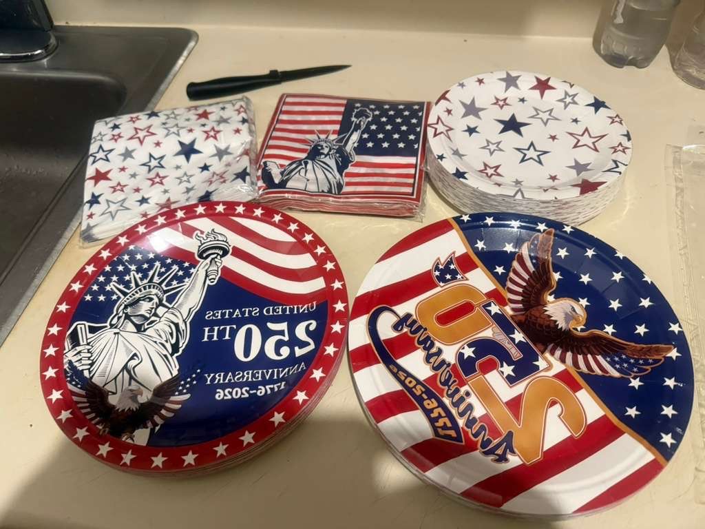 4th of July Party Supplies Set for 50 Guests