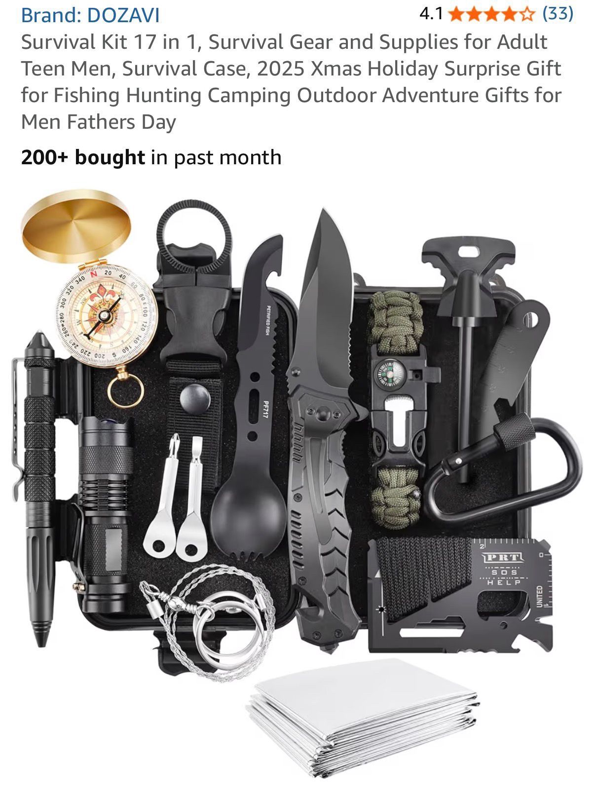 28-in-1 Hiking and Outdoor Camping Emergency Tool Kit - photo 4