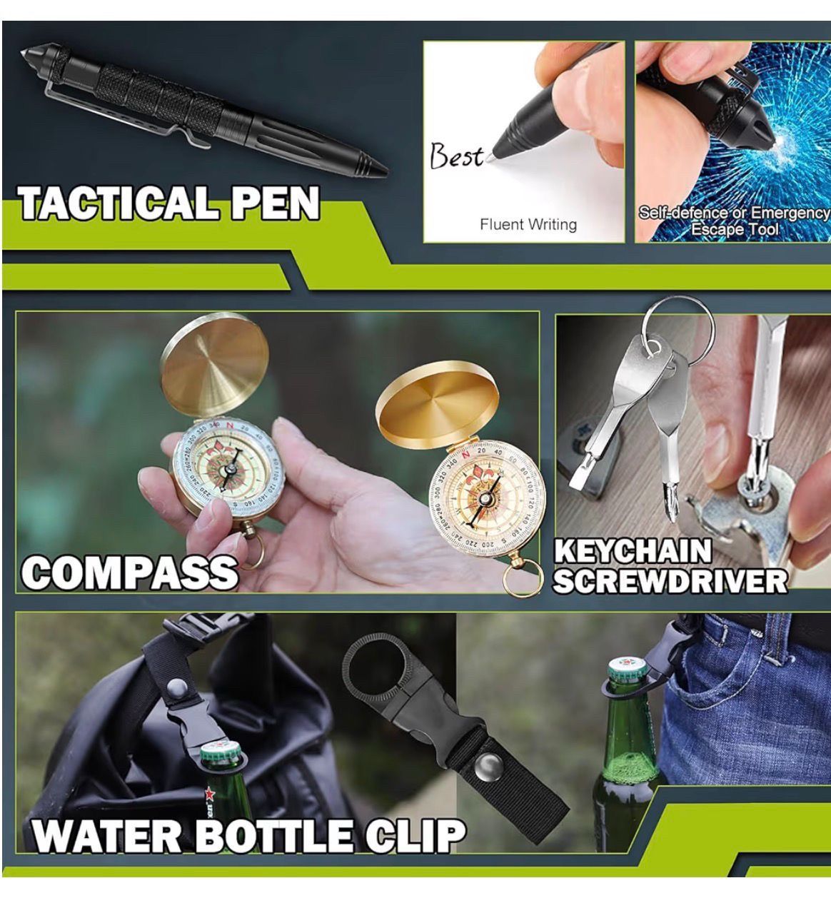 28-in-1 Hiking and Outdoor Camping Emergency Tool Kit - photo 5