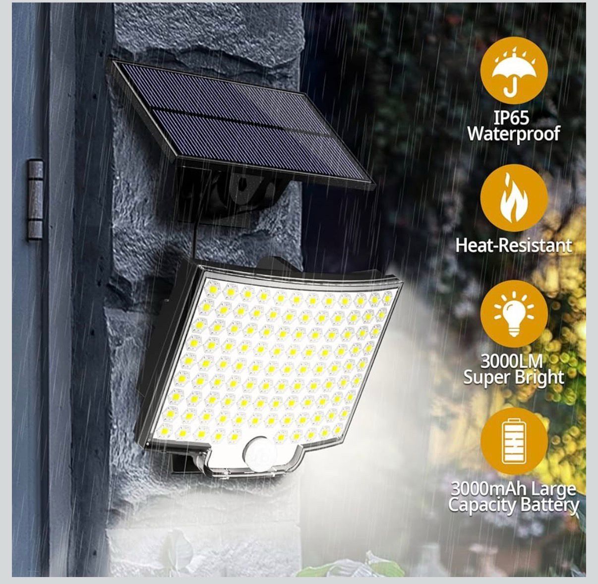 234 LED Outdoor Solar Light with Motion Sensor & Remote - photo 5