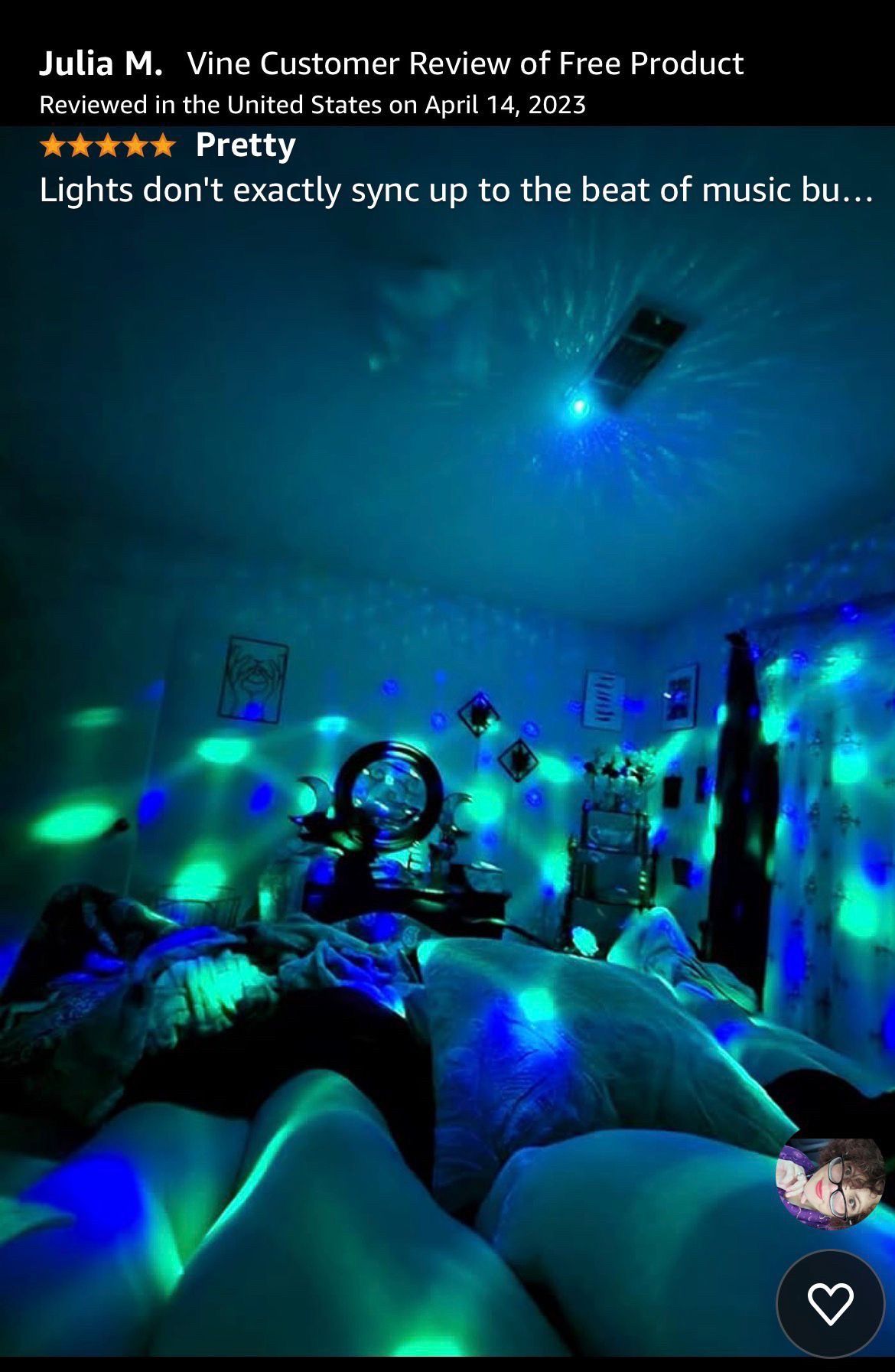 Rechargeable Mini RGB Sound Activated Disco Ball Party Lights - photo 4