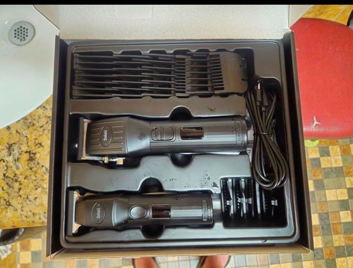 Cordless Hair Clippers and Beard Trimmer Kit - Black - photo 2