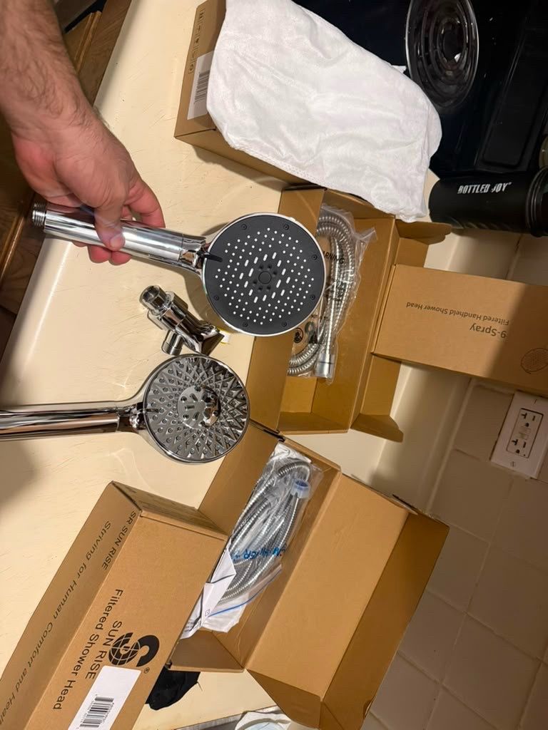 Filtered Shower Head with Handheld 9 Spray Modes - photo 5