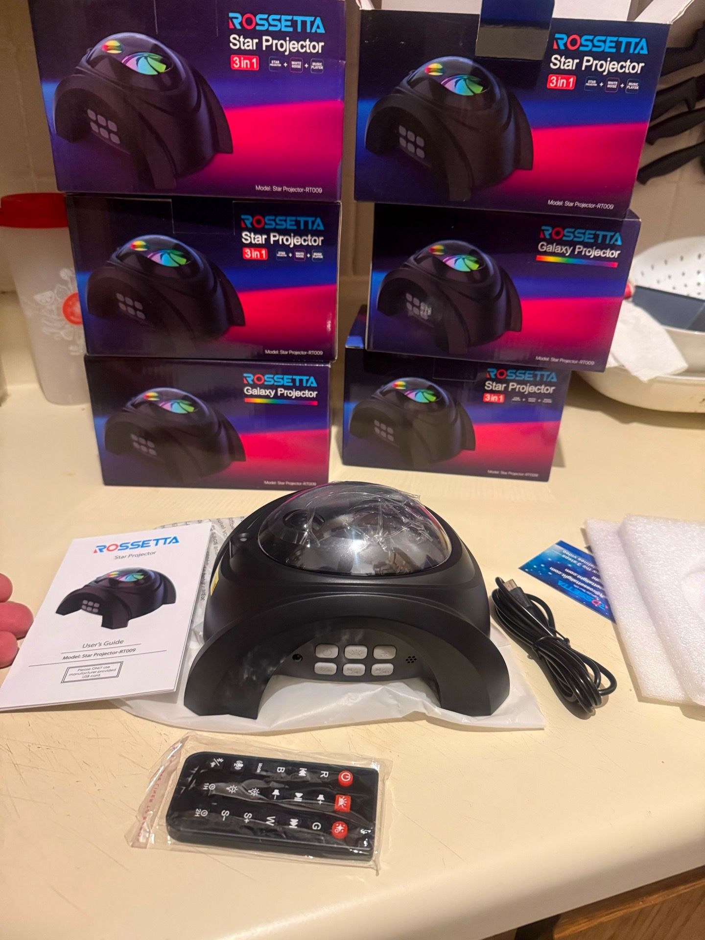 Dual Lens Galaxy Projector with Bluetooth Speaker