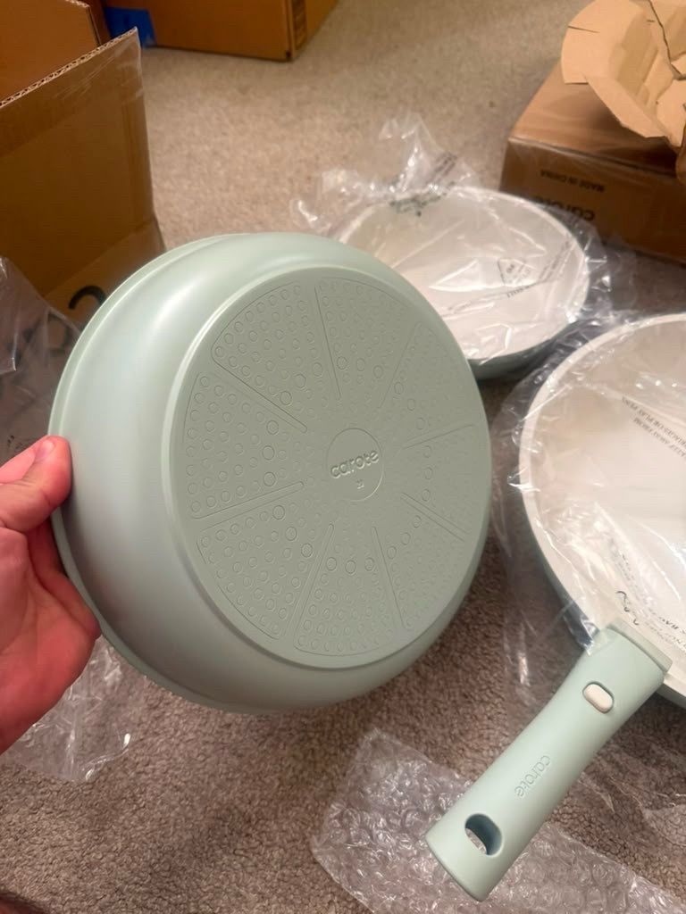 CAROTE 5pcs Non-Stick Pots and Pans Set with Detachable Handle - photo 3