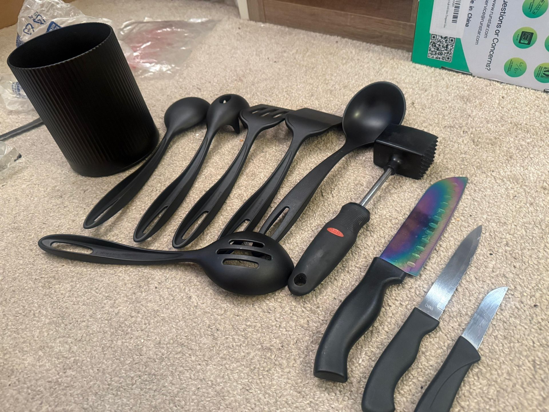 Silicone Cooking Utensil Set with Holder