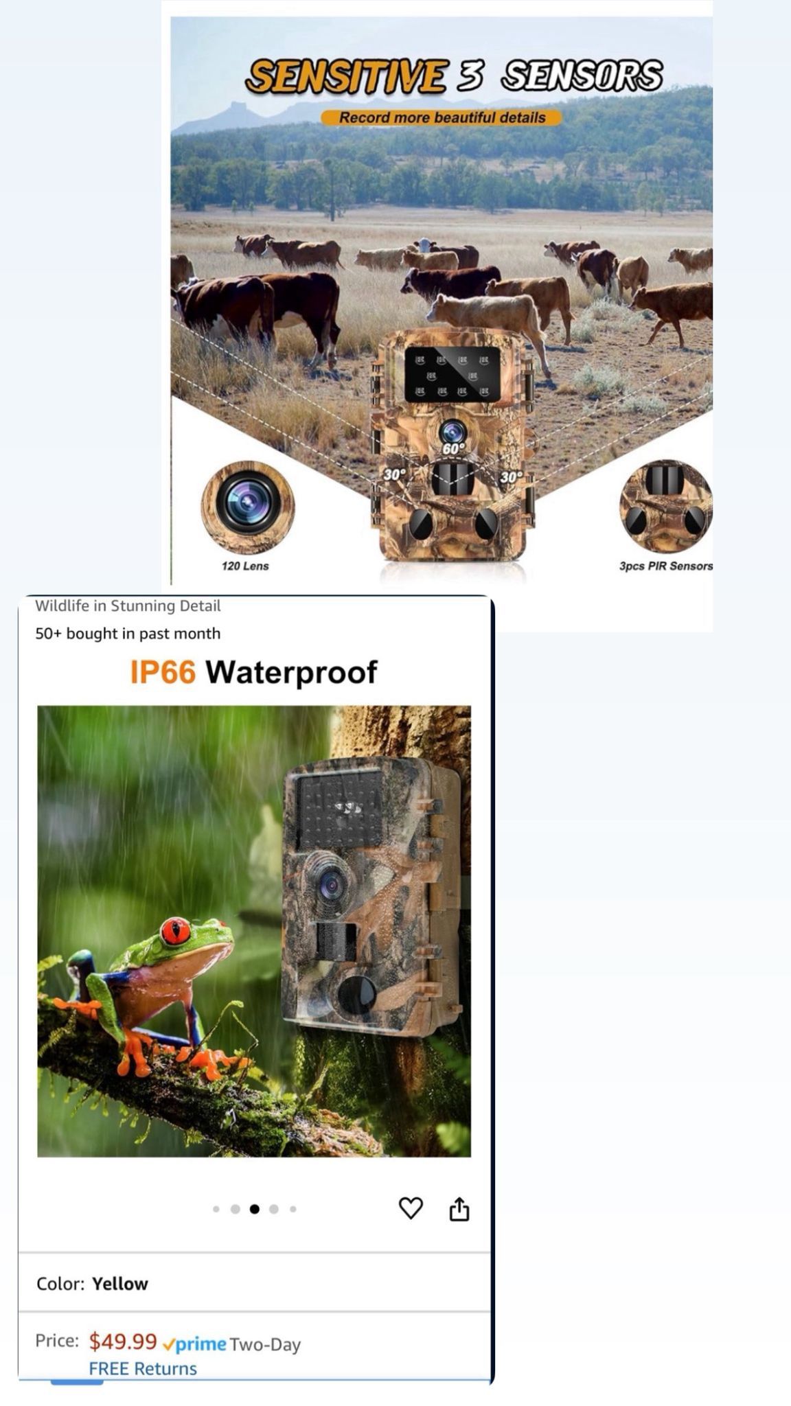 Trail Camera 24MP 1080P Game Camera with Night Vision - photo 4
