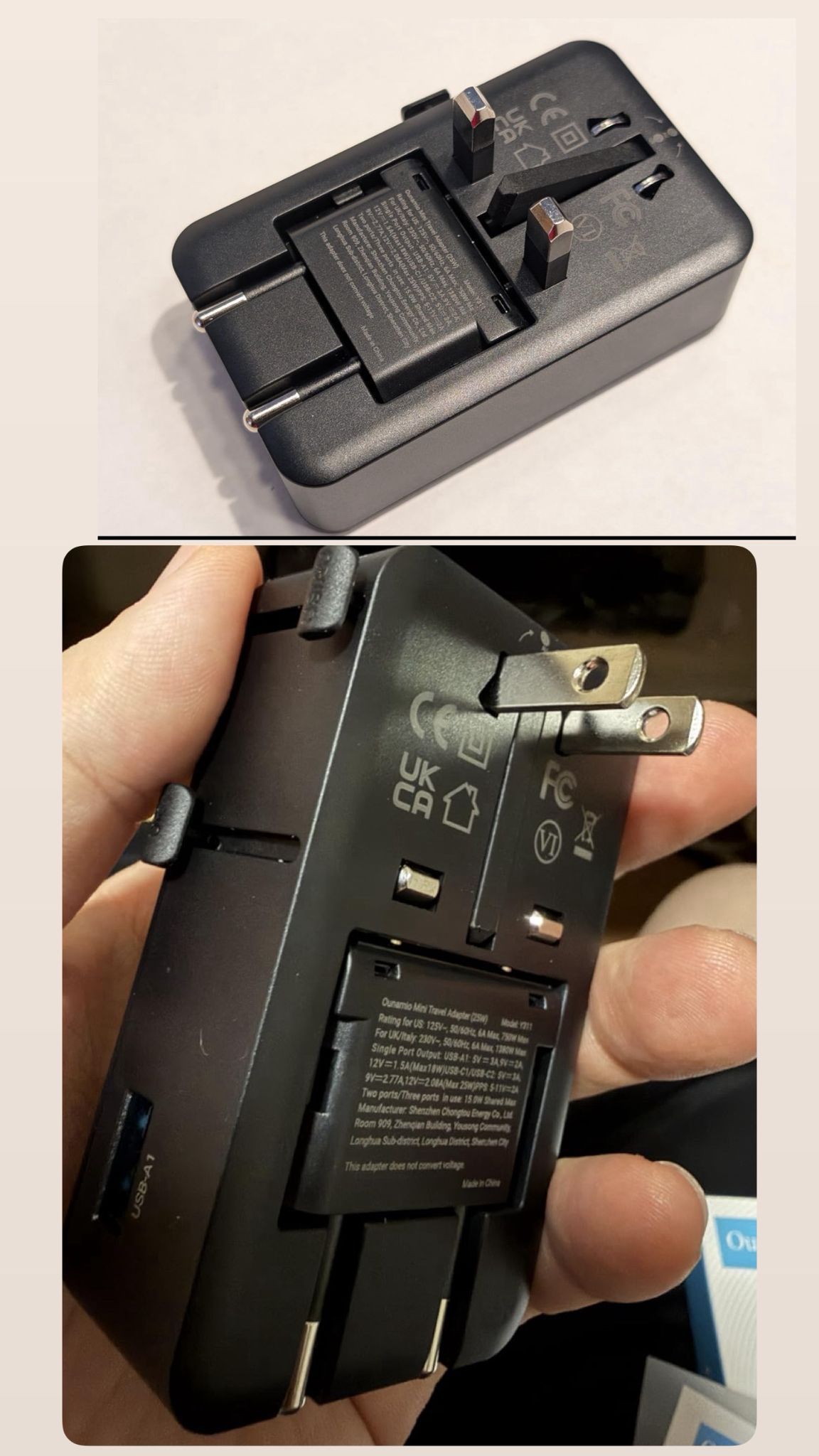 Universal Travel Adapter PD 25W 4-Port Power Adapter