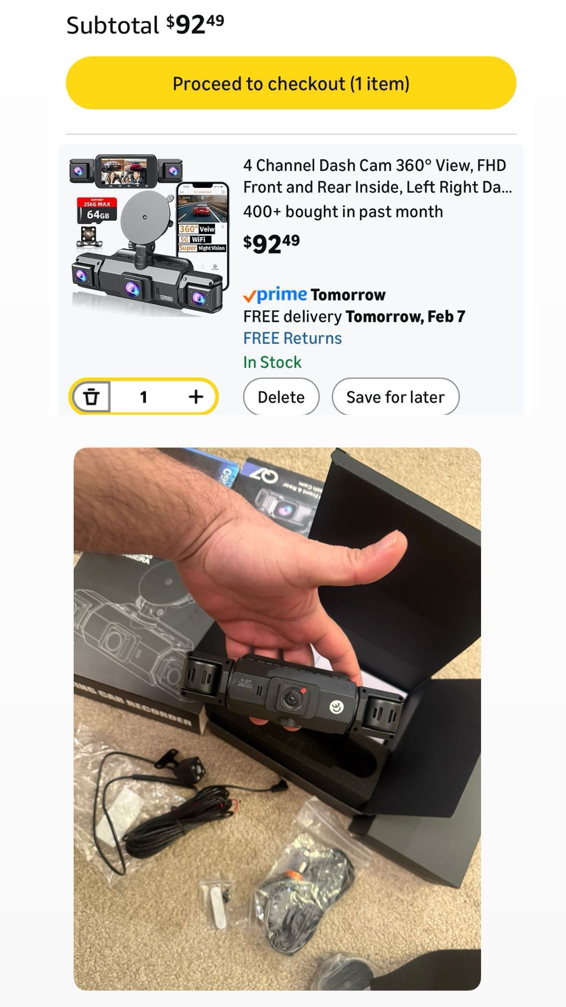 4-Channel 1080P Dash Cam 360° Panoramic View