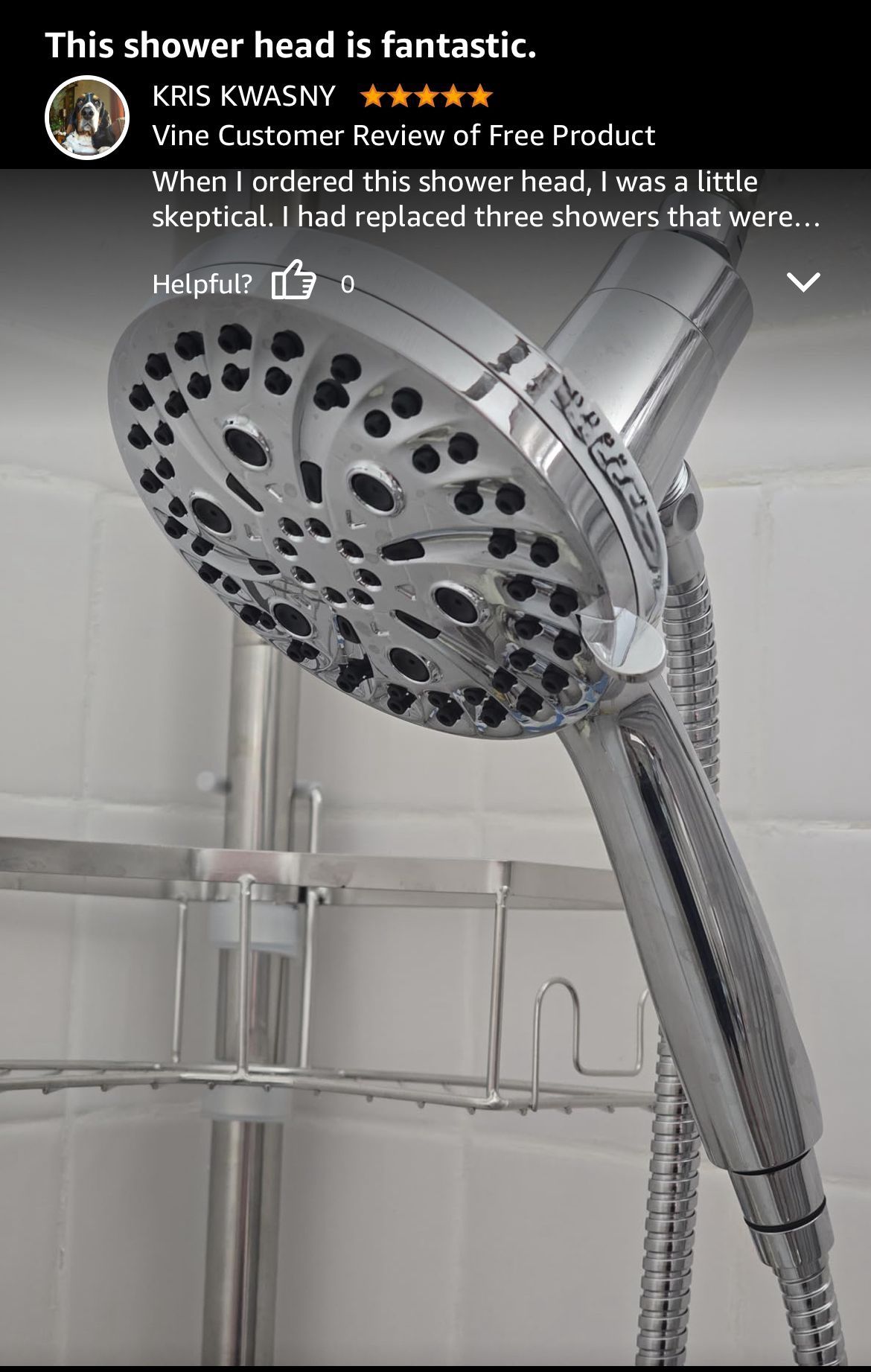 10-Spray Filtered Handheld Shower Head with Magnetic Docking - photo 3