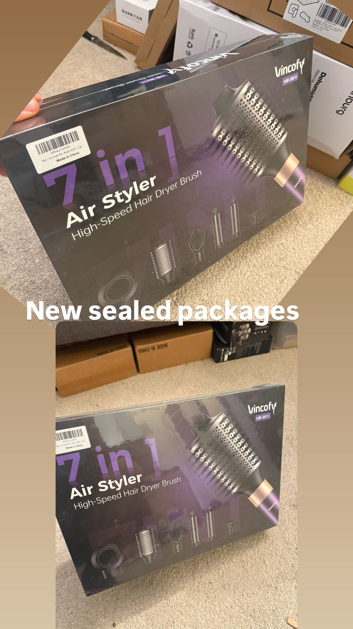 7-in-1 Hair Dryer Brush and 1500W Hair Styler Set