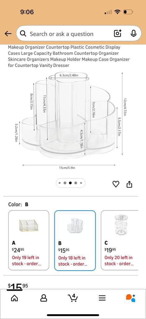 Rotating Makeup Organizer - Mini Cosmetic Storage - photo 5