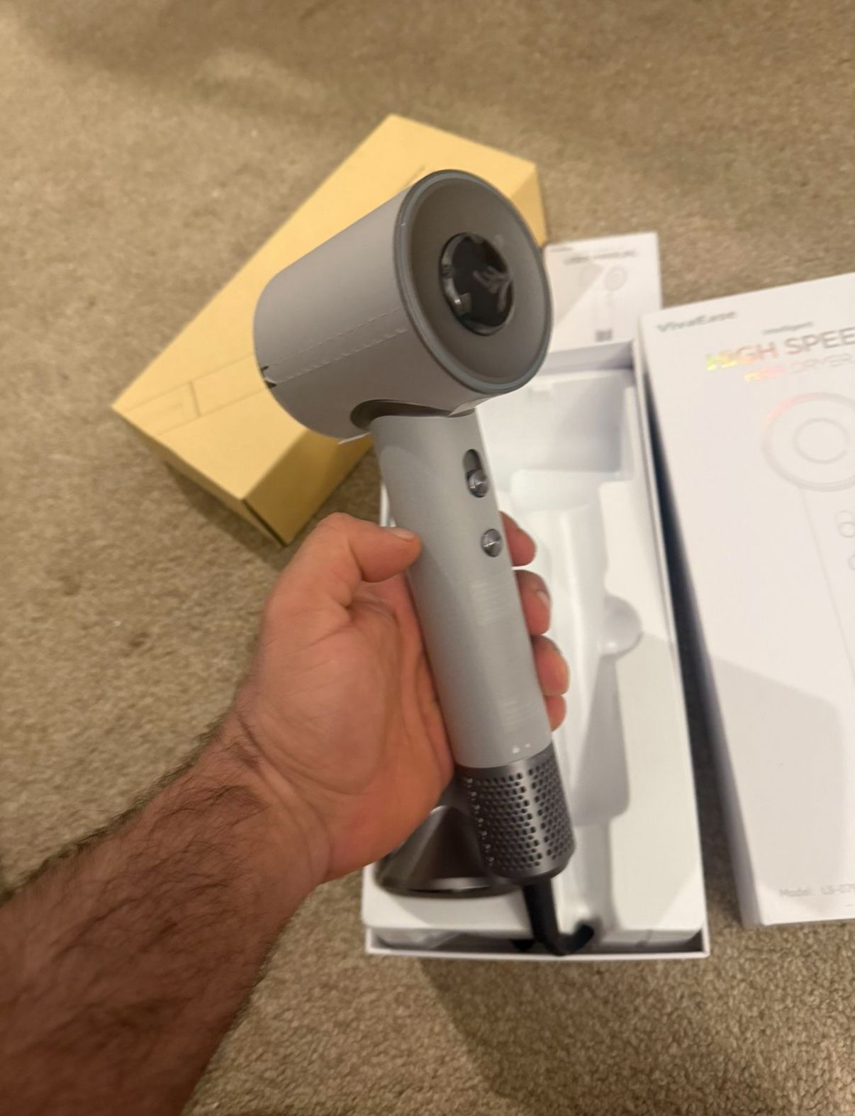 1400W Negative Ionic Hair Dryer with HD Display