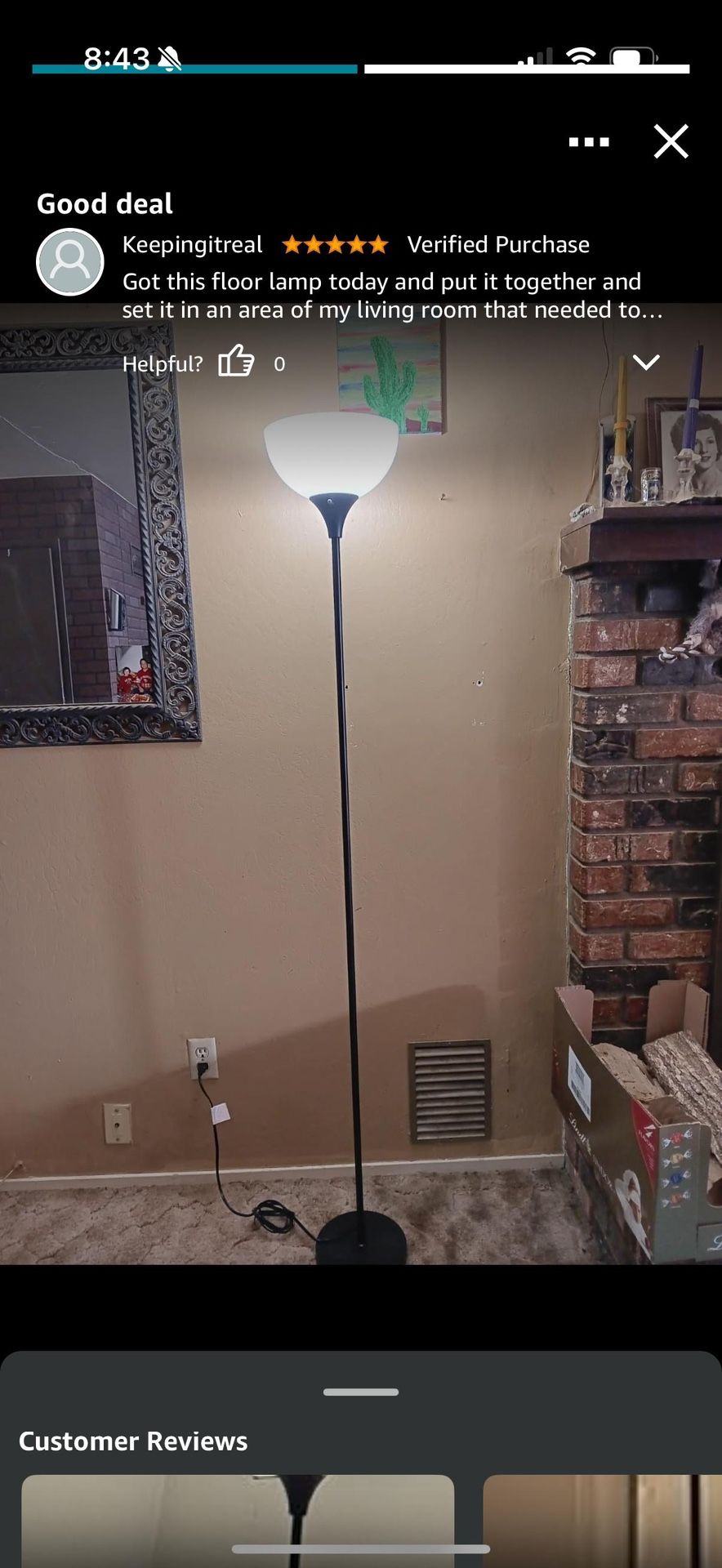 Lamp / Light / Floor Lamp / 70 Inch Lamp - photo 2
