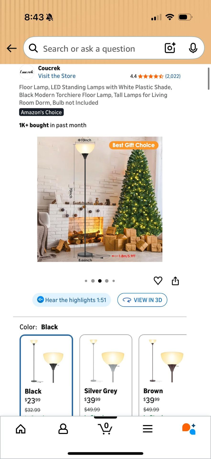 Lamp / Light / Floor Lamp / 70 Inch Lamp - photo 4