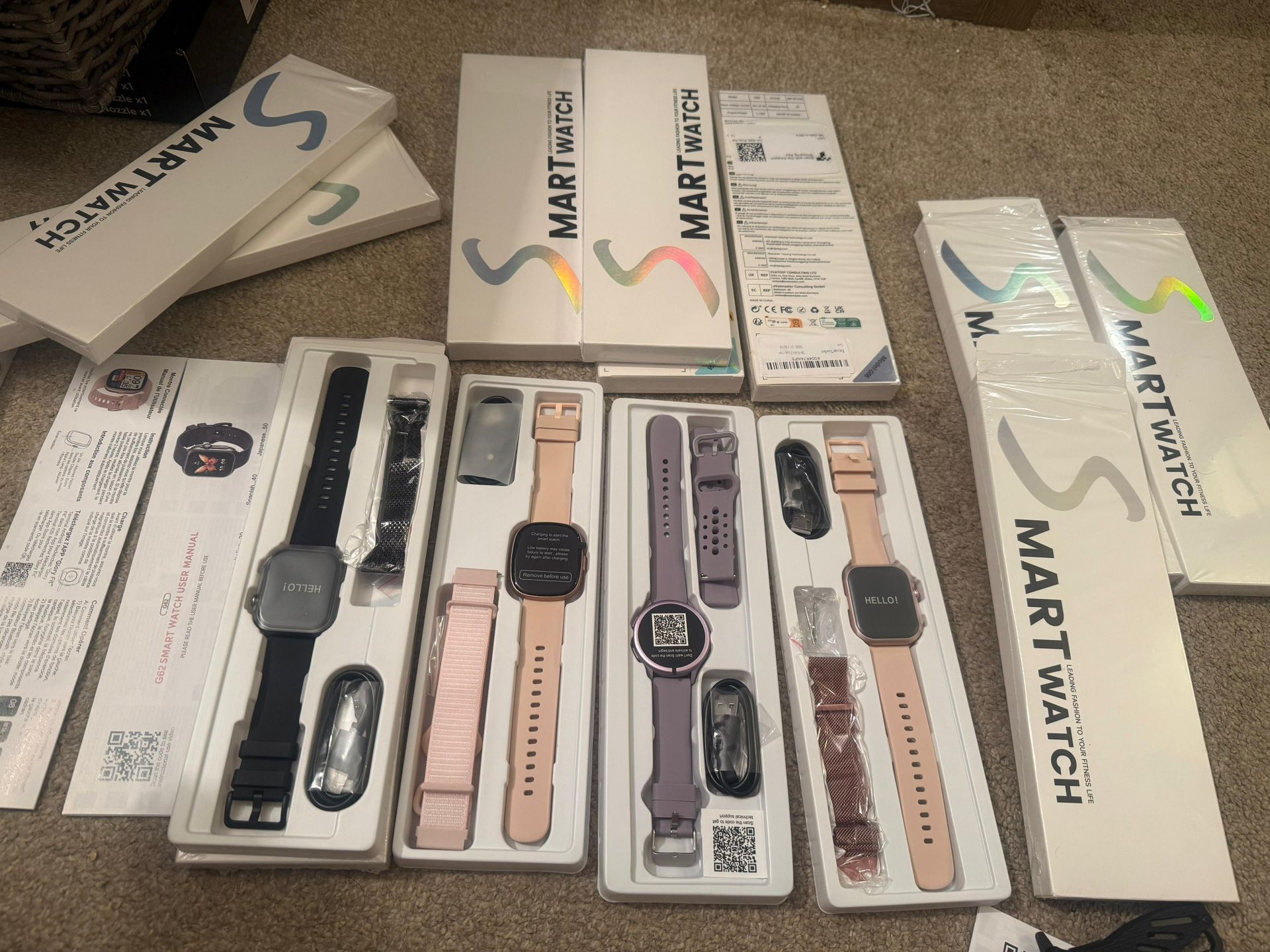 Smart Watch Fitness Tracker Bluetooth Call Heart Rate Monitor