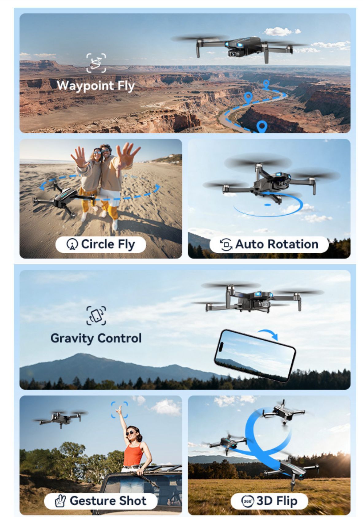 Drone with Camera 1080P HD FPV Brushless Motor Quadcopter - photo 5