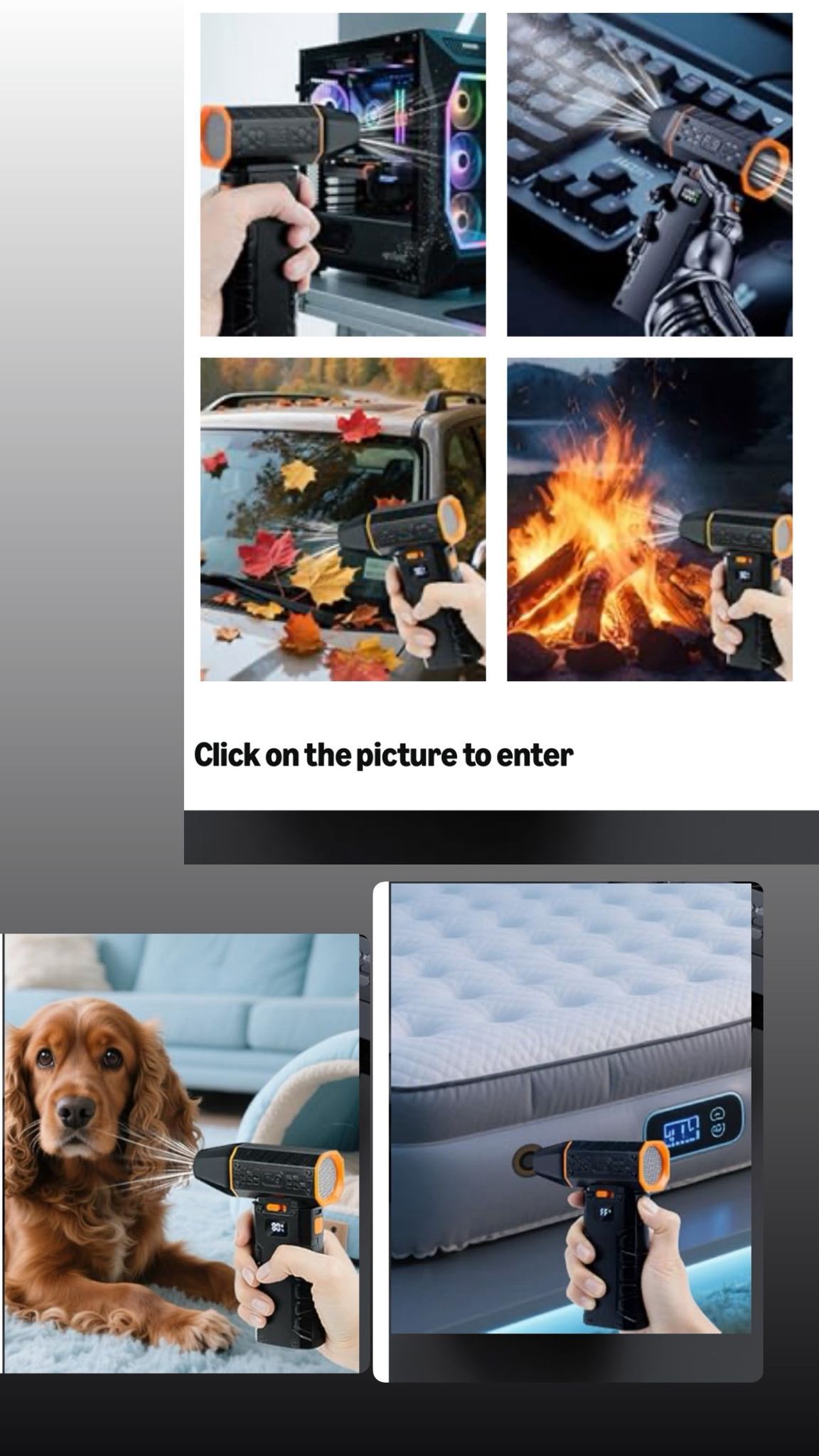 130,000 RPM Rechargeable Cordless Electric Air Duster - photo 4