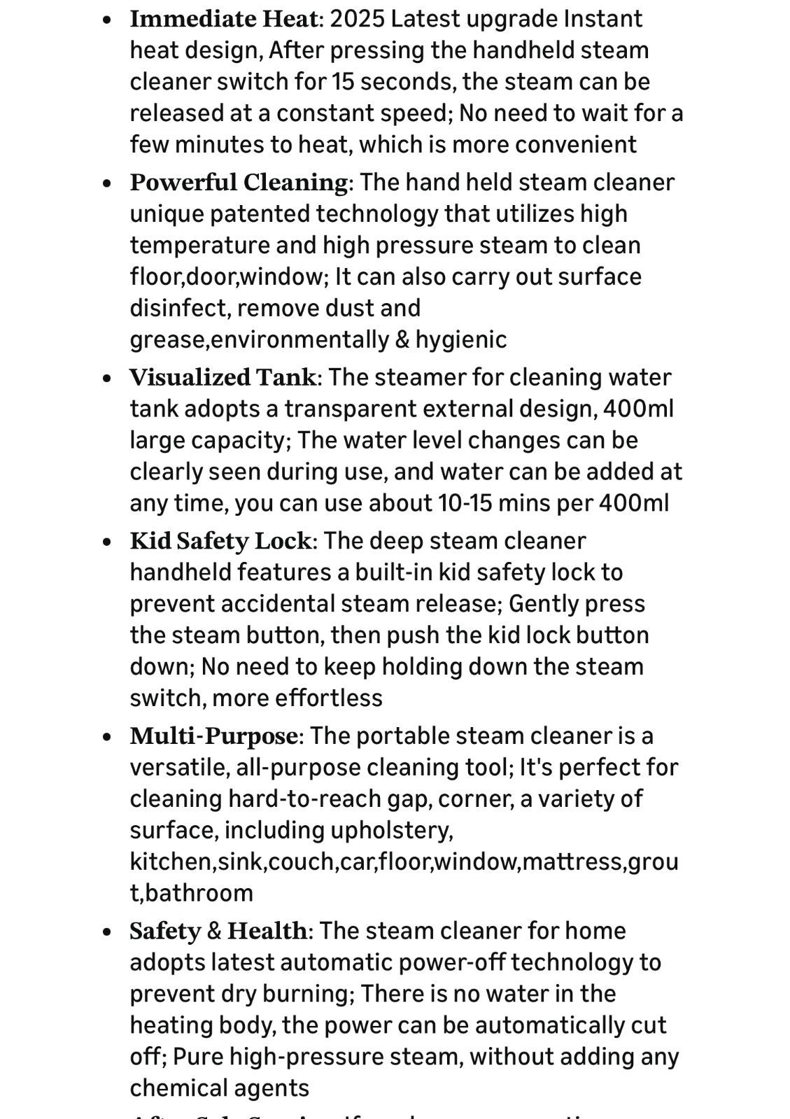 Handheld Steam Cleaner with 9 Accessories - photo 5