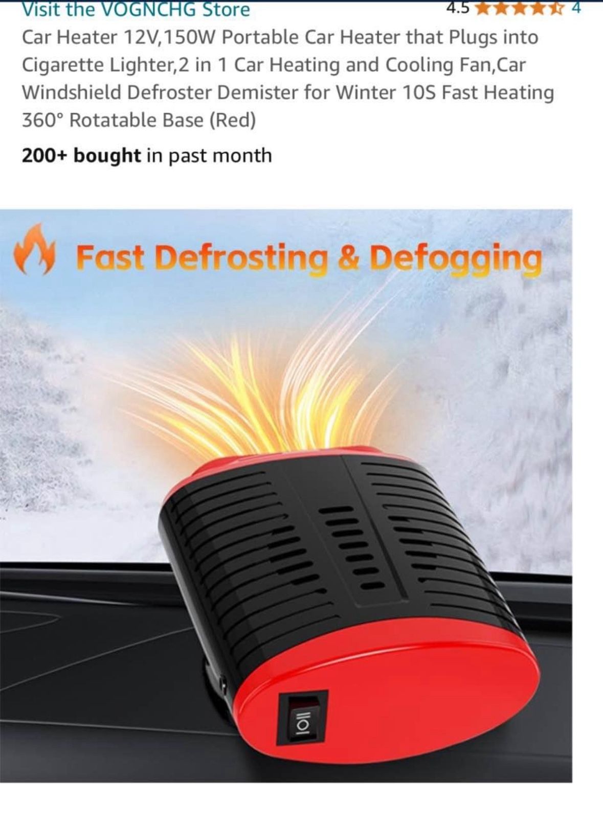 Car Heater Window Defroster Anti Freeze - photo 2