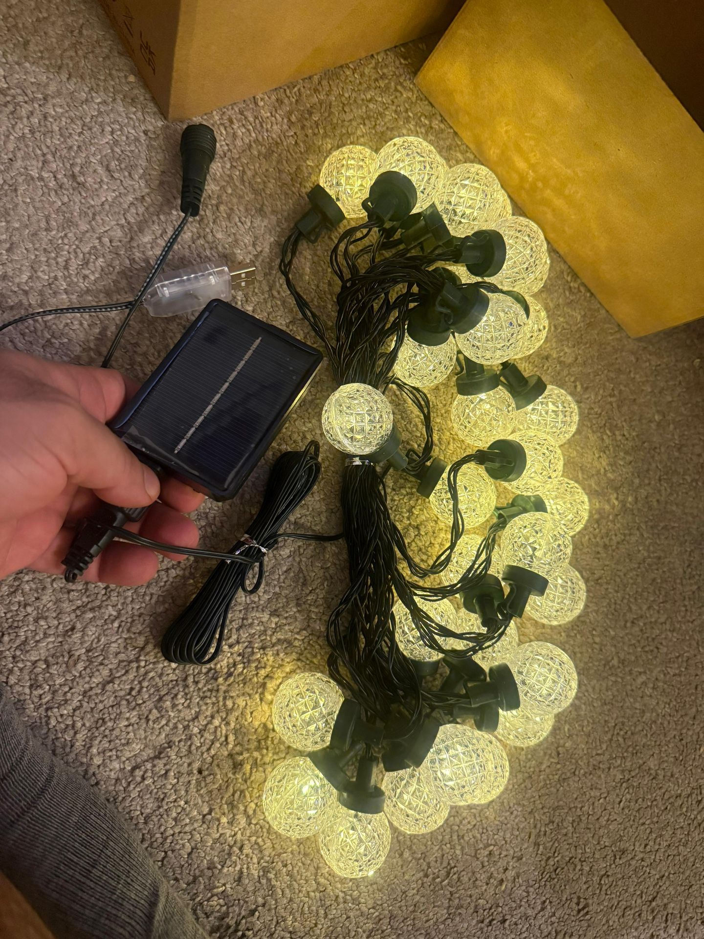 50Ft 66LED Solar Powered Outdoor String Lights