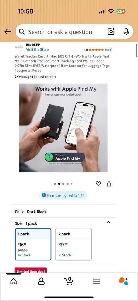 Wallet Tracker Card Air-Tag (iOS Only) - photo 4