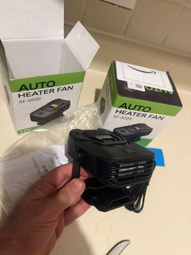 12V 200W Portable Car Heater & Windshield Defroster - photo 3