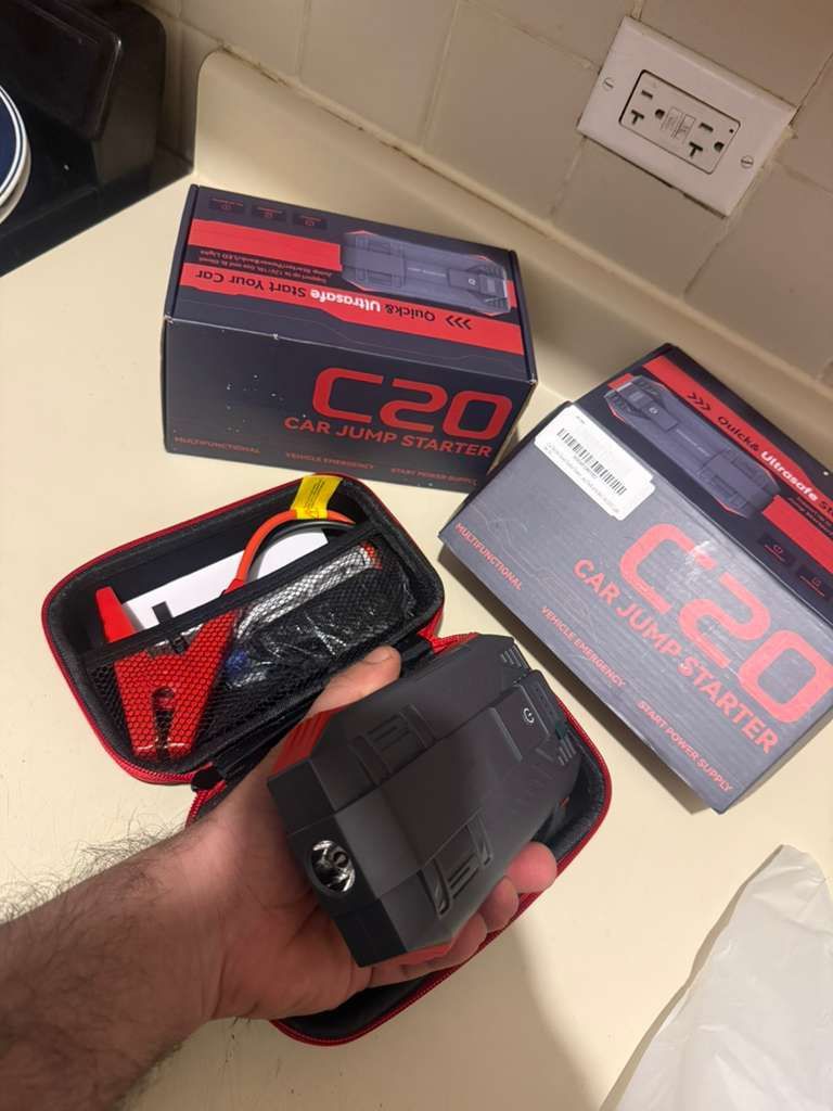 4000A Portable Car Battery Jump Starter Pack