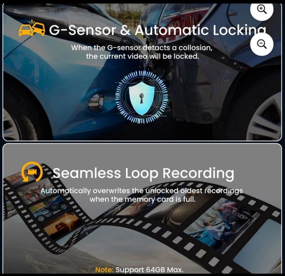 Dash Cam Front and Rear 1080P Full HD - photo 4