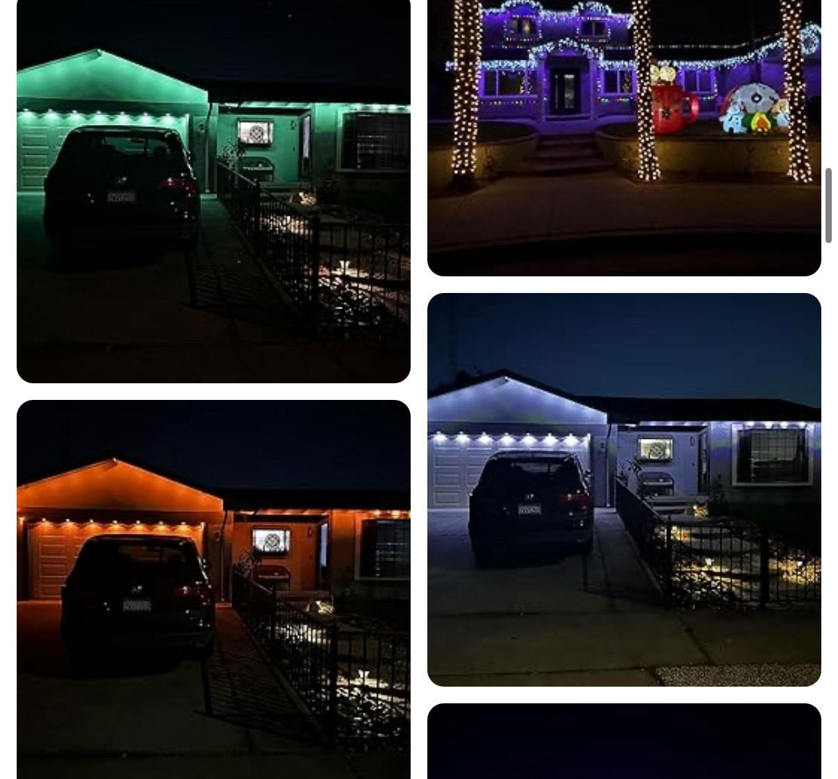 100FT Permanent Outdoor Smart RGB LED Lights - photo 5