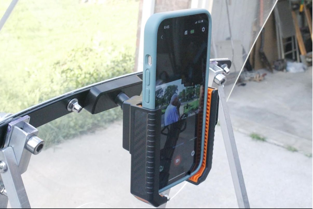 Magnetic Phone Holder for Golf Carts and Smartphones