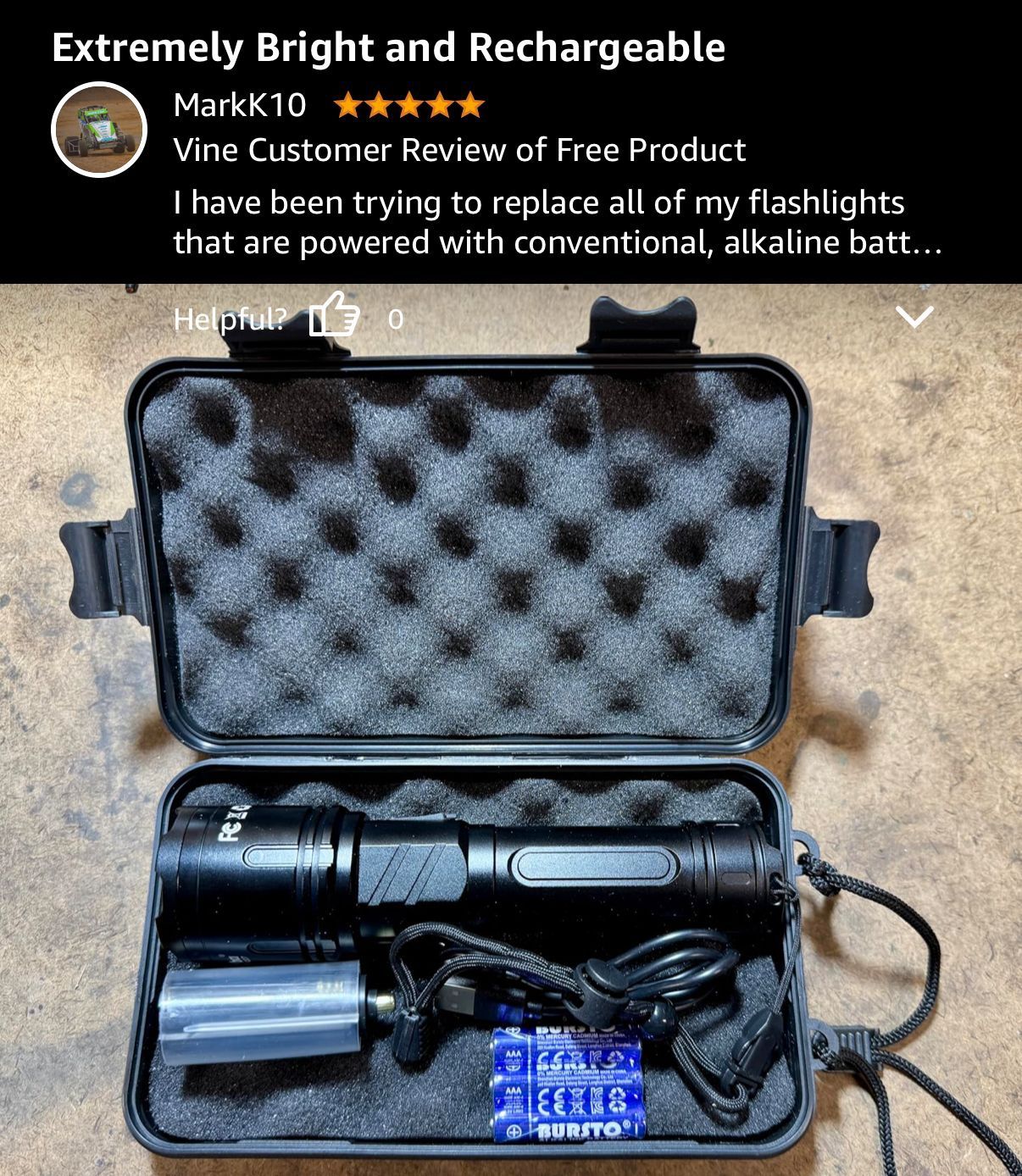 Rechargeable 2600 Lumens LED Flashlight - photo 2