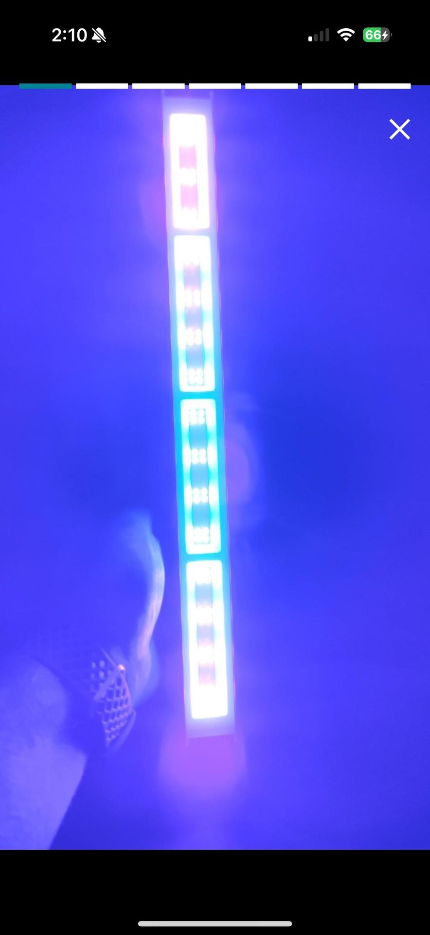 Black Light Bar with Remote and Switch, 6.5ft Cord, 1 Pack - photo 2