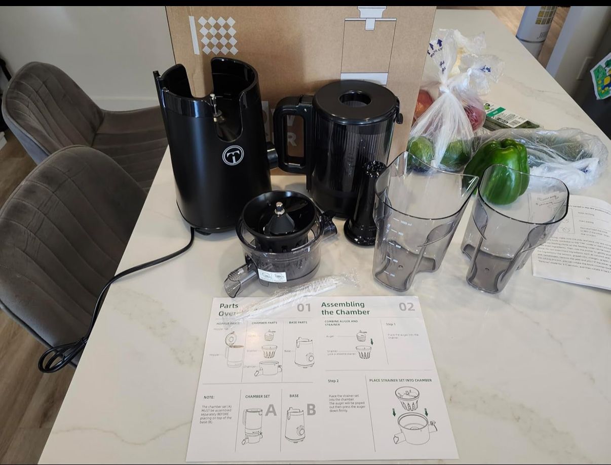 Cold Press Juicer with Wide Mouth & Large Feed Chute - photo 2