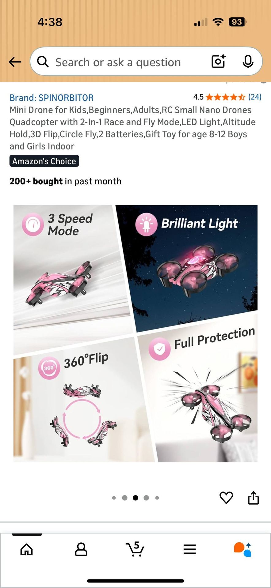 Mini Drone for Kids, Beginners, Adults with 2 Batteries - photo 4