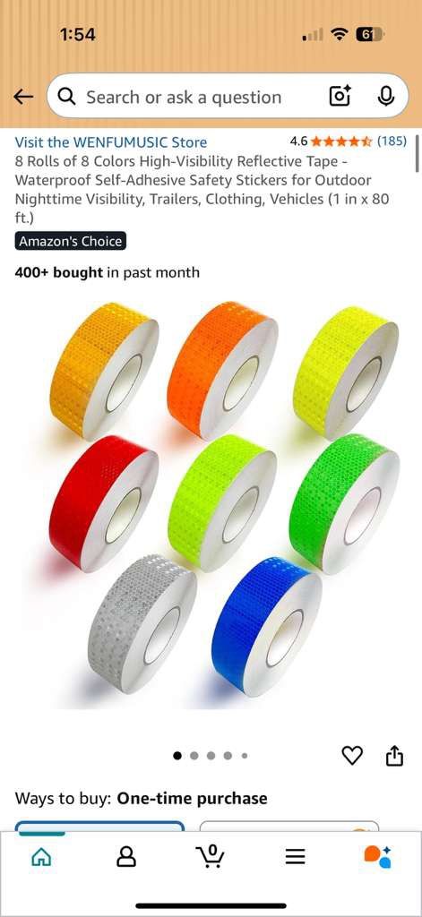 8 Rolls of 8 Colors High-Visibility Reflective Tape - photo 3