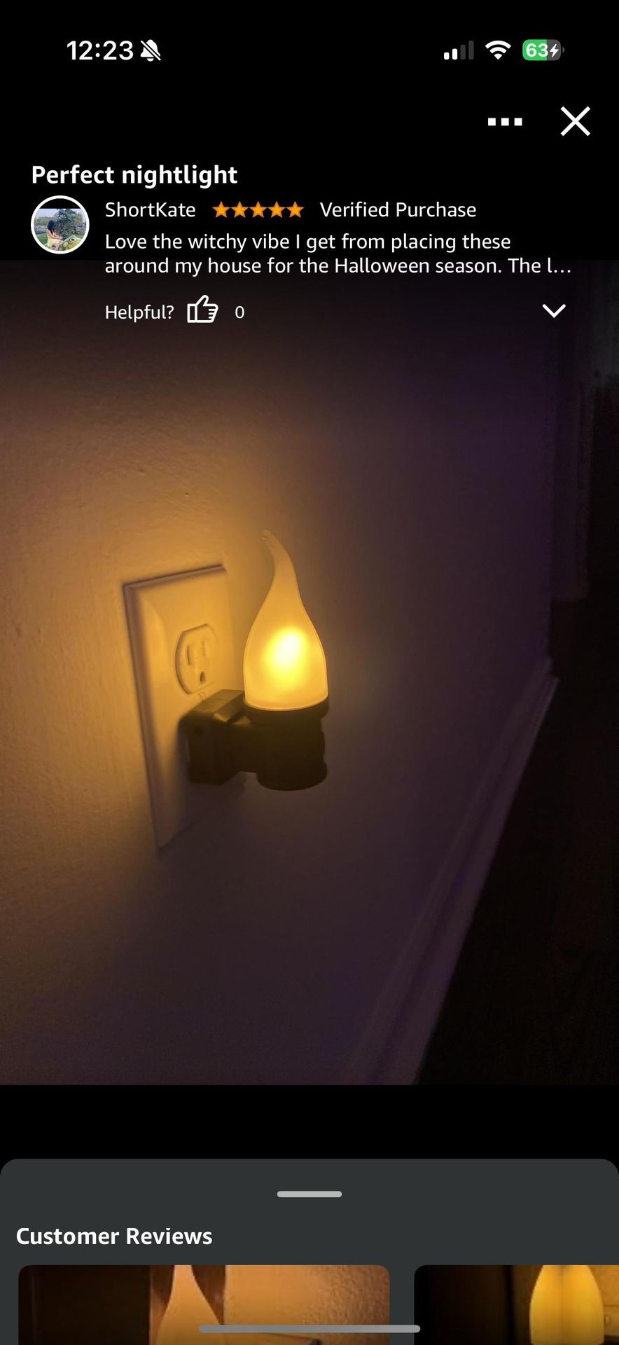 Flickering Flame Night Light 2 Pack - Halloween Decor