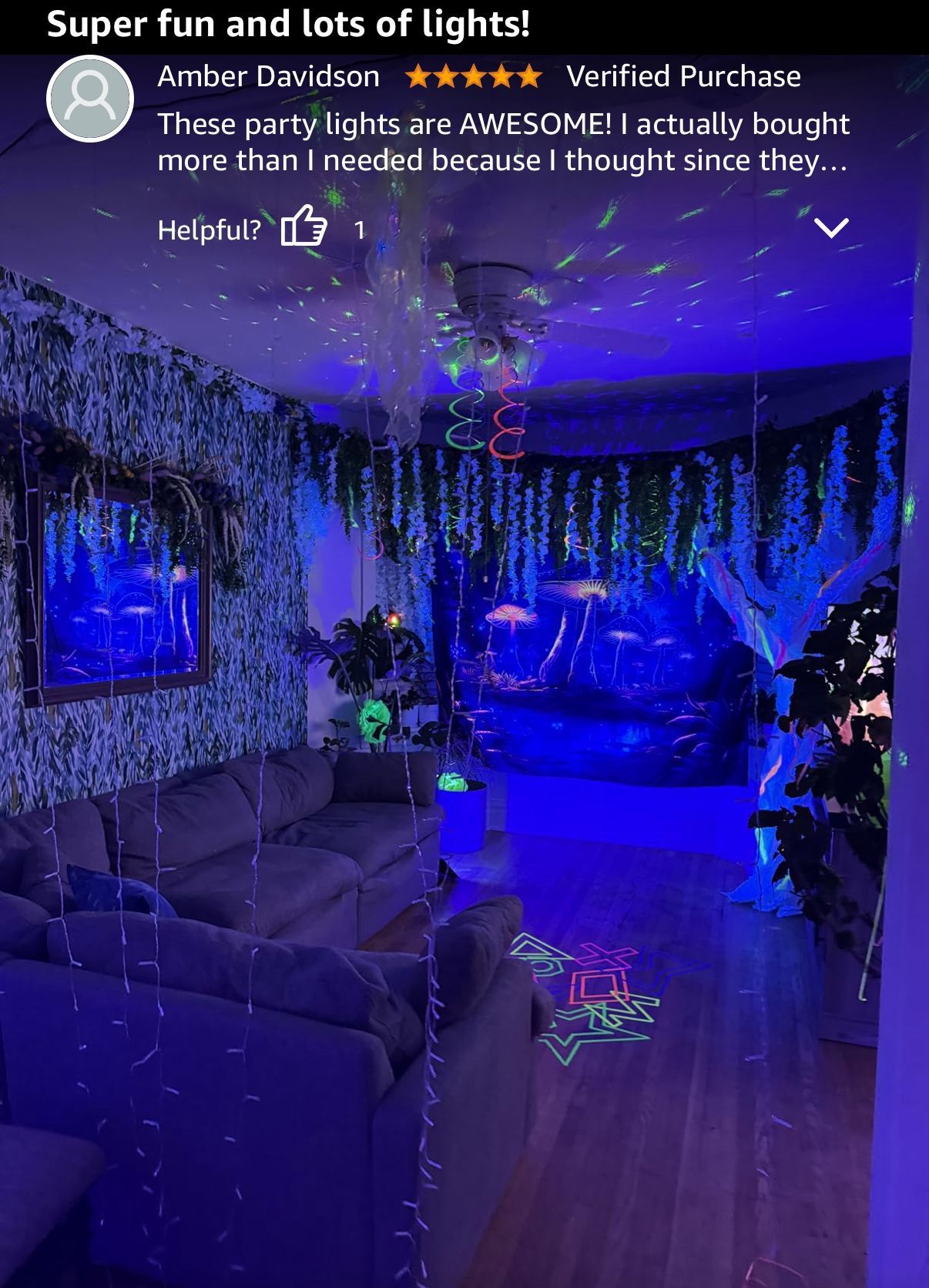DJ Laser Party Lights RGB LED Disco Projector with Remote