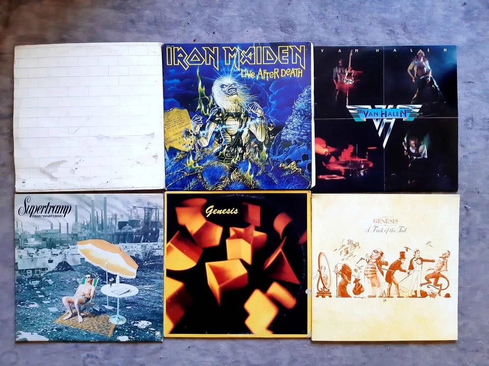 Rock and Metal Vinyls with Sleeves