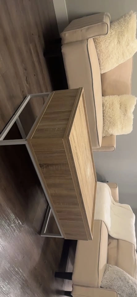 2 beautiful couches and a wood and Metal Table - photo 2