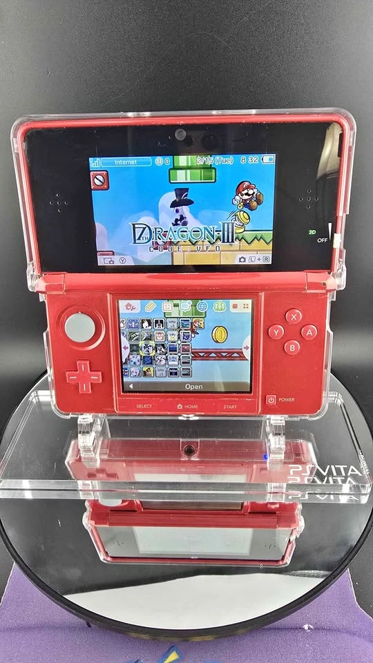 Nintendo 3DS Classic Red Edition - Modified