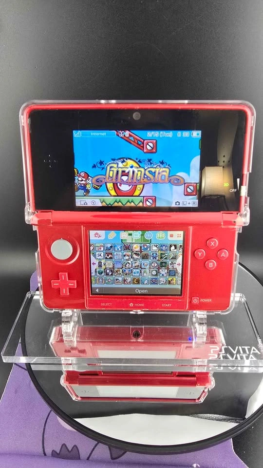 Nintendo 3DS Classic Red Edition - Modified - photo 3
