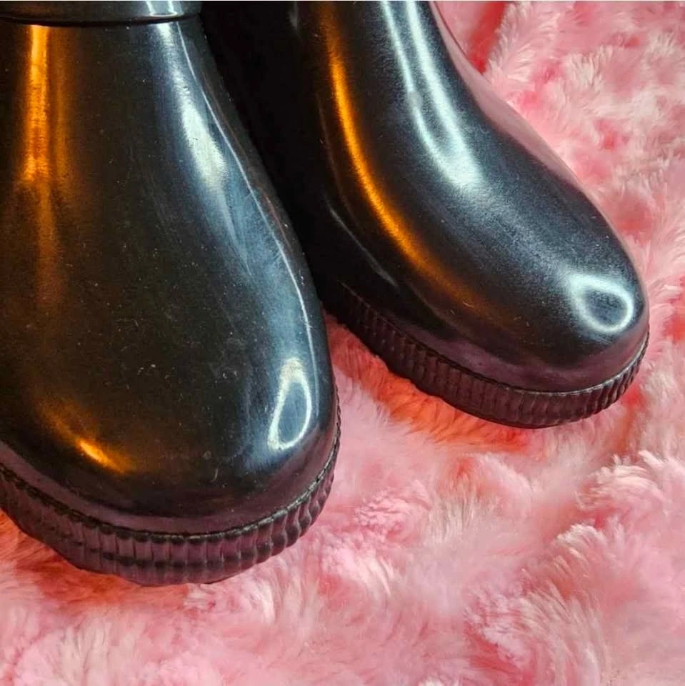 Cougar Women's Black Royale Hand Made Ankle-High Rain Boots Size - photo 4