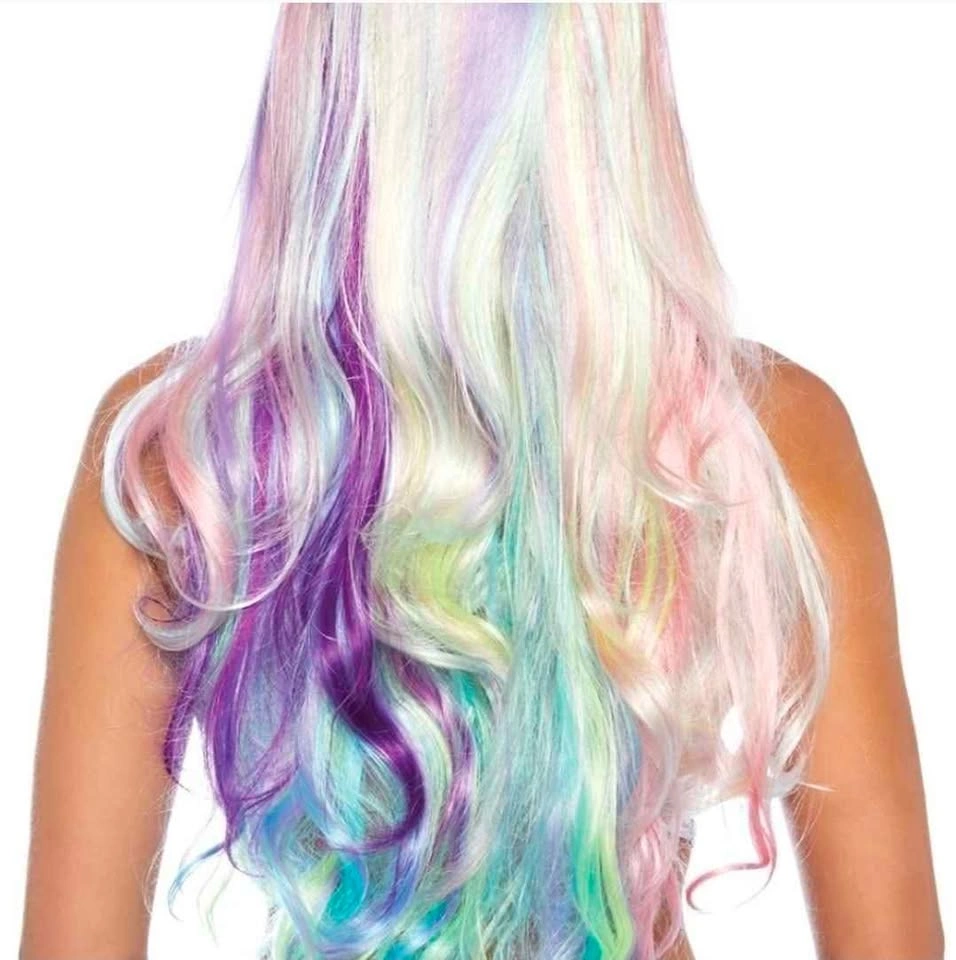 Leg Avenue Pastel Rainbow Long Wavy Synthetic Wig - photo 2