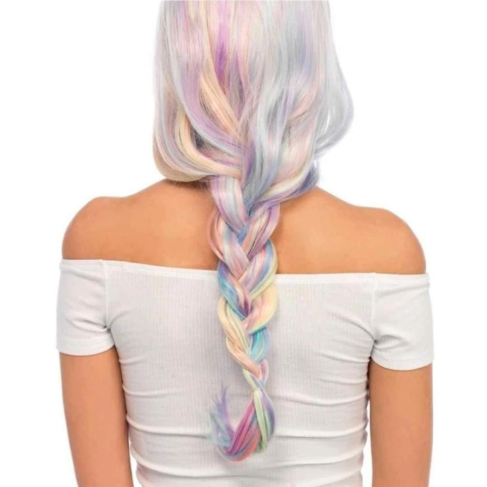 Leg Avenue Pastel Rainbow Long Wavy Synthetic Wig - photo 3