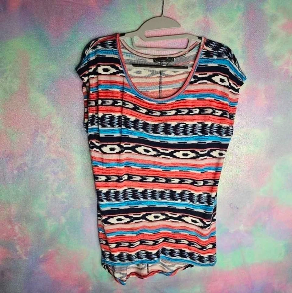 Dex Women's Aztec Southwestern Print Sleeveless Top Size Large - photo 2