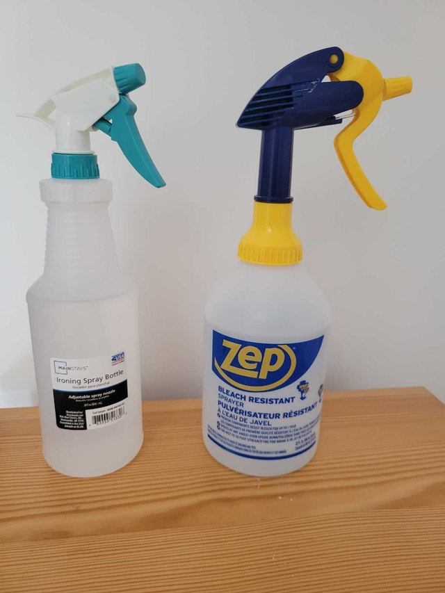 Mainstays and Zep Spray Bottles