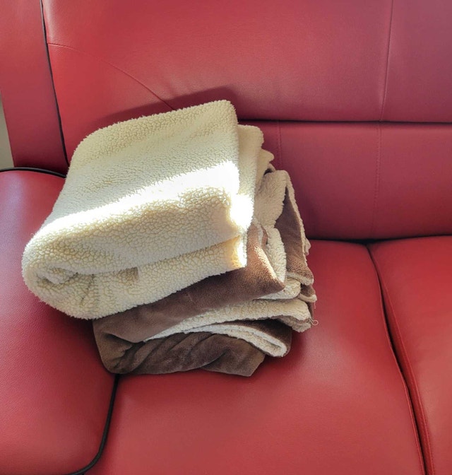 $5 each Sherpa Throw Blanket