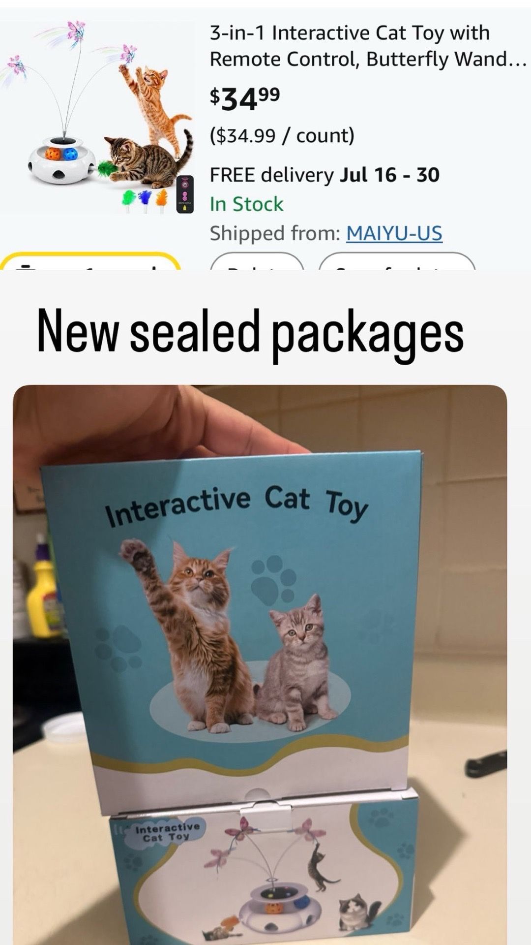 3-in-1 Interactive Cat Toy with Remote Control